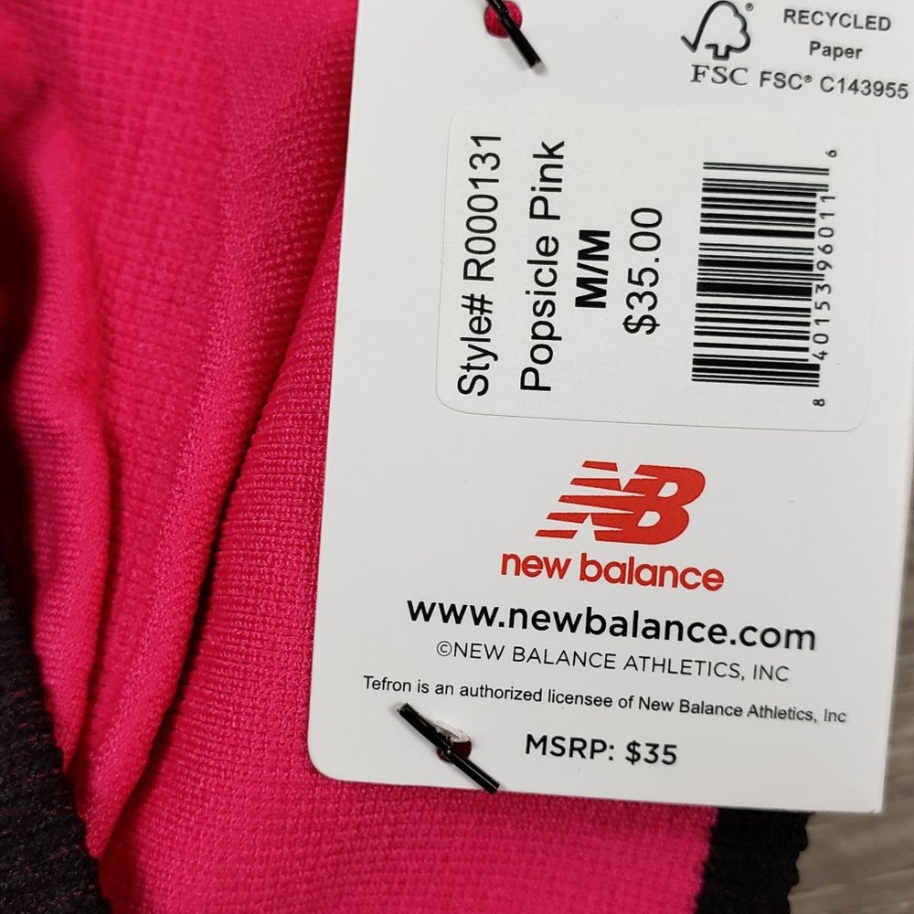 NEW BALANCE MEDIUM IMPACT PINK SPORT BRA SIZE MEDIUM - Picture 8 of 10